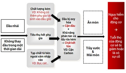 Cách phân biệt dầu nhớt giả và các tác hại của nó